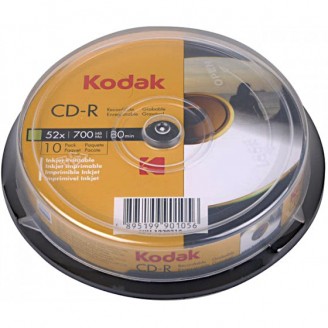 KODAK CD-R Printable 10-Pack 52x 700MB