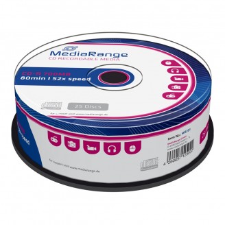 MediaRange CD-R 80' 700MB 52x Cake x 25 (MR201)