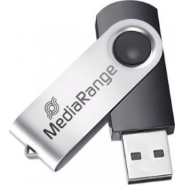 MediaRange USB 2.0 Flash Drive 32GB (Black/Silver)