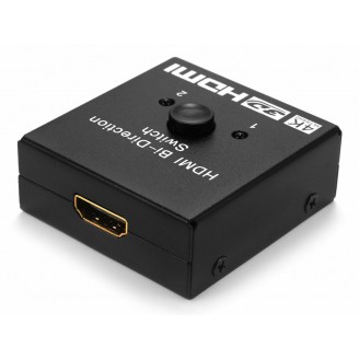POWERTECH HDMI Bi-Directional switch 2 σε 1, 4K x 2K & 3D, μαύρο