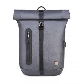 ARCTIC HUNTER τσάντα πλάτης B-00283-GY με θήκη laptop, αδιάβροχη, γκρι