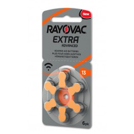 RAYOVAC μπαταρίες ακουστικών βαρηκοΐας 13MF, mercury free, 1.4V, 6τμχ