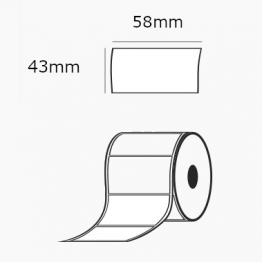 Ετικέτες Αυτοκόλλητες 58x43mm Θερμικές 700 ετικέτες Φ40mm (ΓΙΑ ΖΥΓΙΣΤΙΚΕΣ ΚΡΕΟΠΩΛΕΙΩΝ)