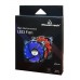 POWERTECH LED ανεμιστήρας PT-907, 120mm, 3pin/molex & 4 βίδες, μπλε