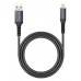 ROCKROSE καλώδιο USB σε Lightning Powerline AL, 2.4A 15W, 1m, μαύρο-μπλε