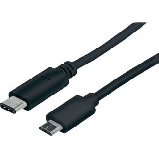 USB CABLE TYPE-C MALE TO USB 2.0 MICRO_B MALE 