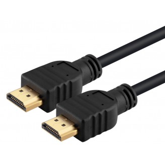 POWERTECH καλώδιο HDMI (M) to HDMI (M) 15+1, CCS, Gold Plug, Black, 2m