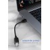 CABLETIME καλώδιο USB 2.0 αρσενικό σε θηλυκό C160, 3A, 0.5m, μαύρο