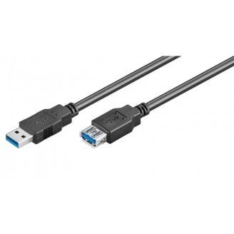 GOOBAY καλώδιο USB 3.0 σε USB (F) 93998, copper, 1.8m, μαύρο